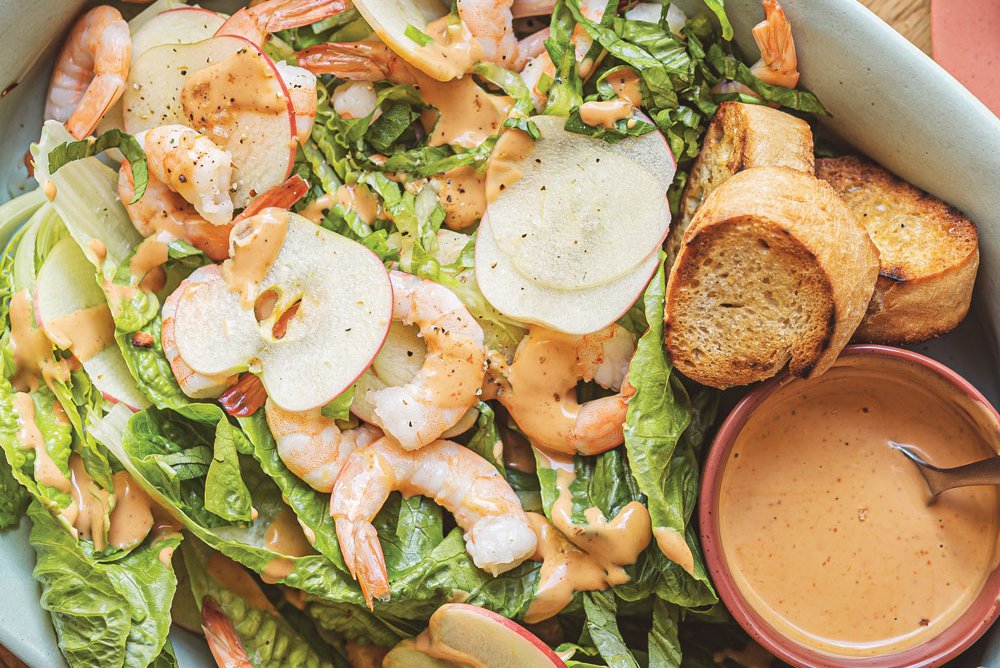 Apple prawn cocktail salad recipe