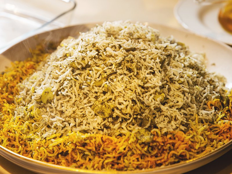 Aromatic dill rice
