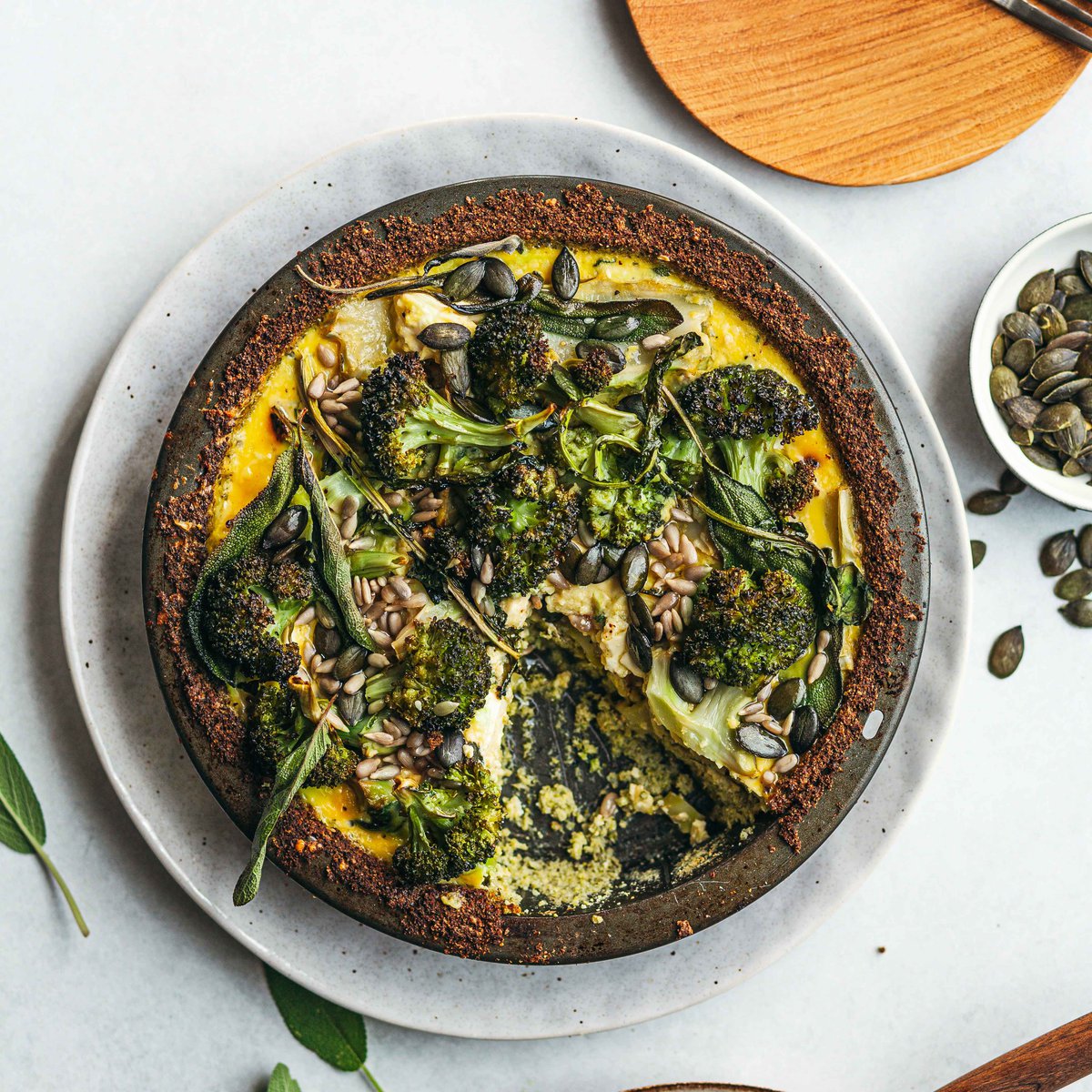 فطيرة البروكلي والجبن