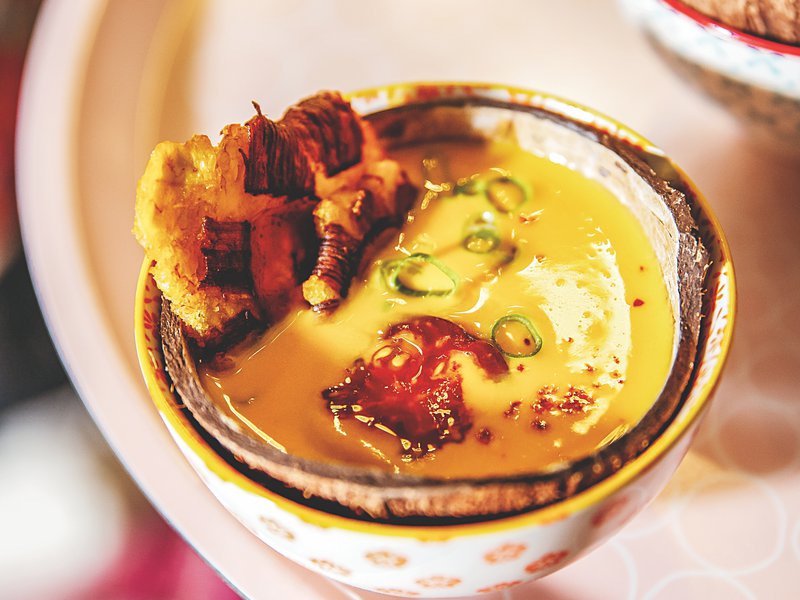 حساء جوز الهند والجزر