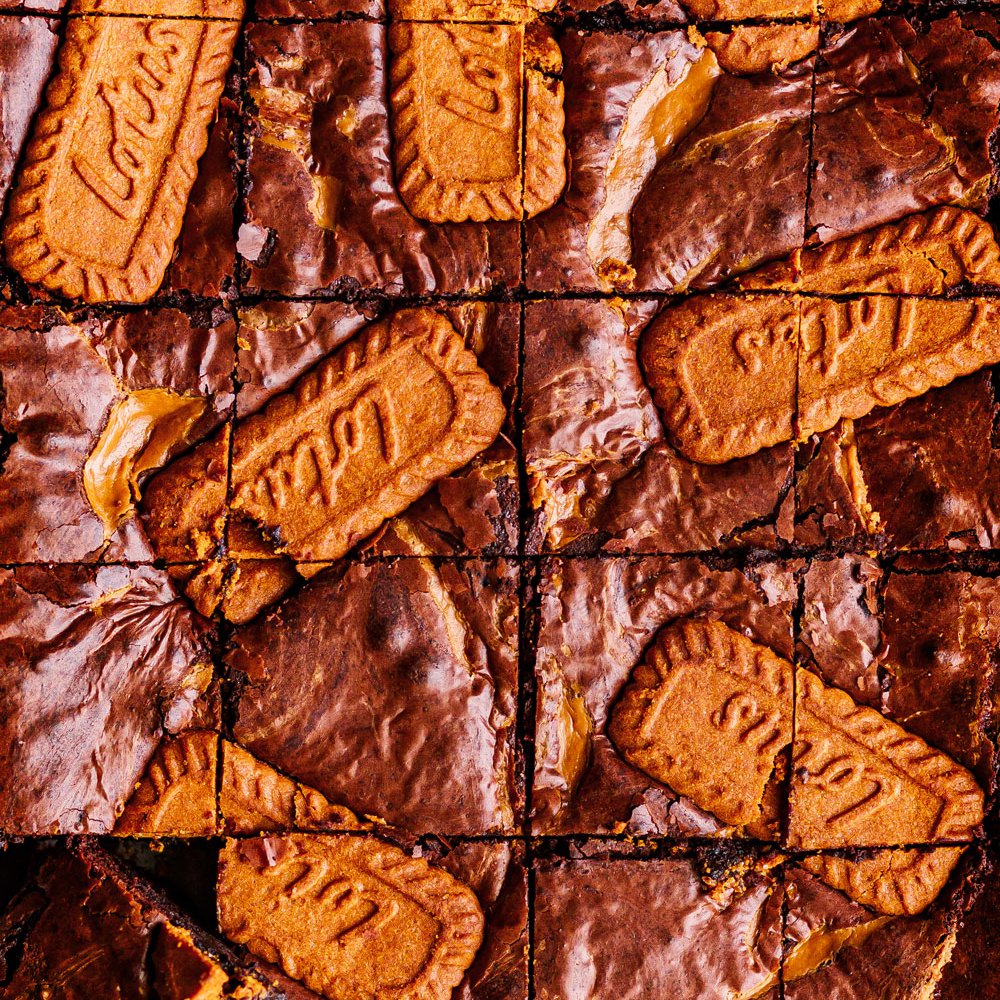Lotus Biscoff brownies