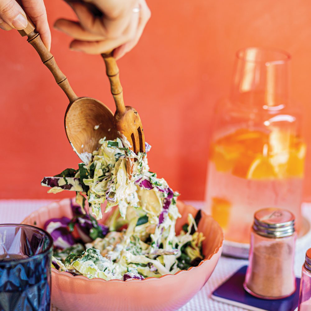 Blue cheese slaw