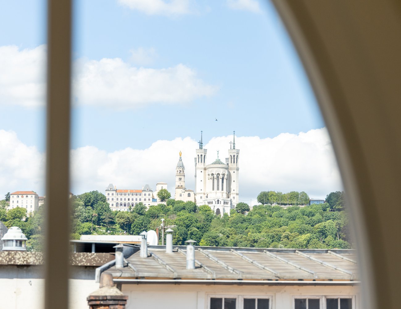 City vistas from Restaurant Paul Bocuse