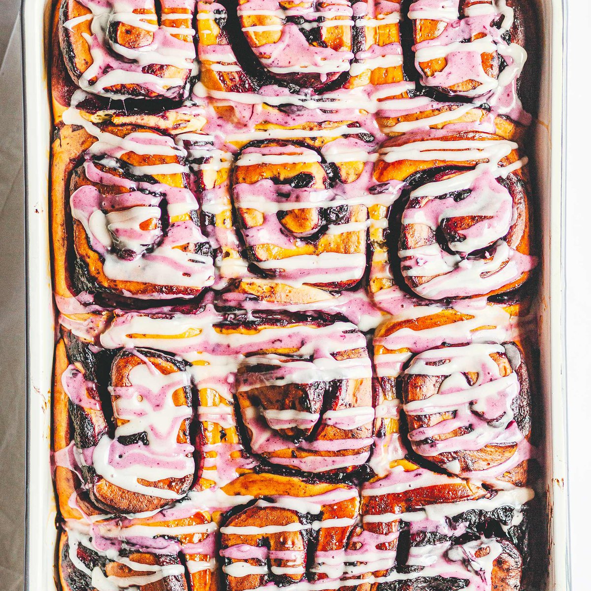 Cardamom and blueberry buns