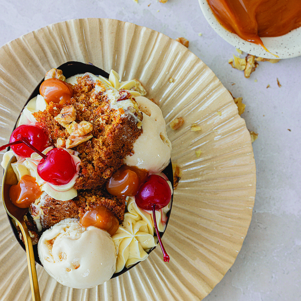 Carrot cake sundaes