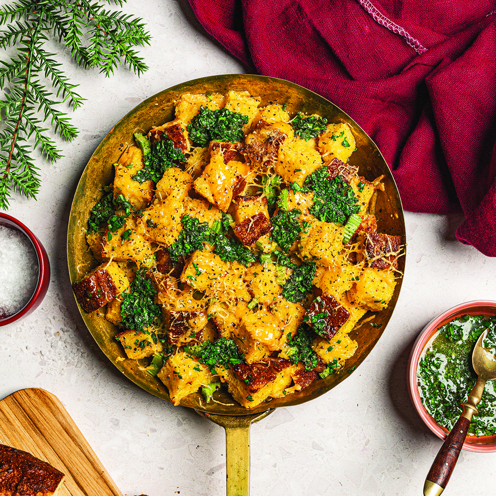 Cheese and herb cornbread stuffing - for veggies