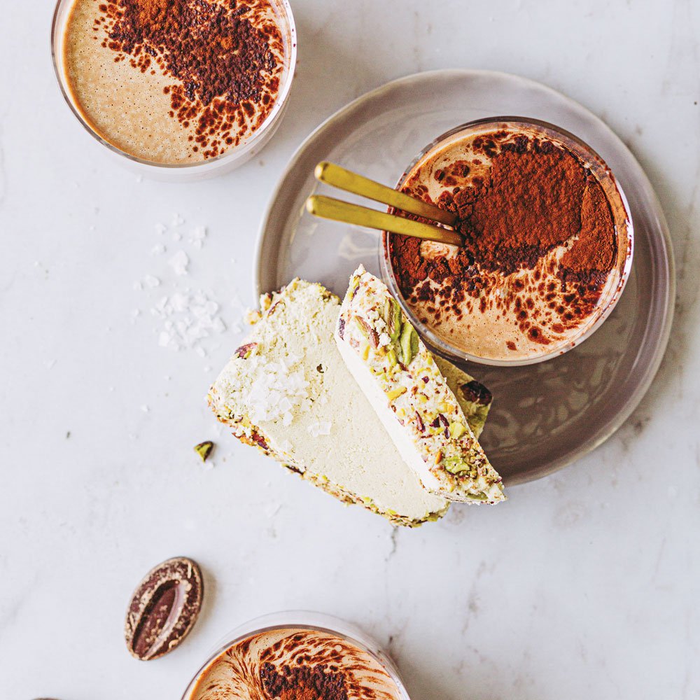 سحلب الحلاوة والشوكولاتة البارد