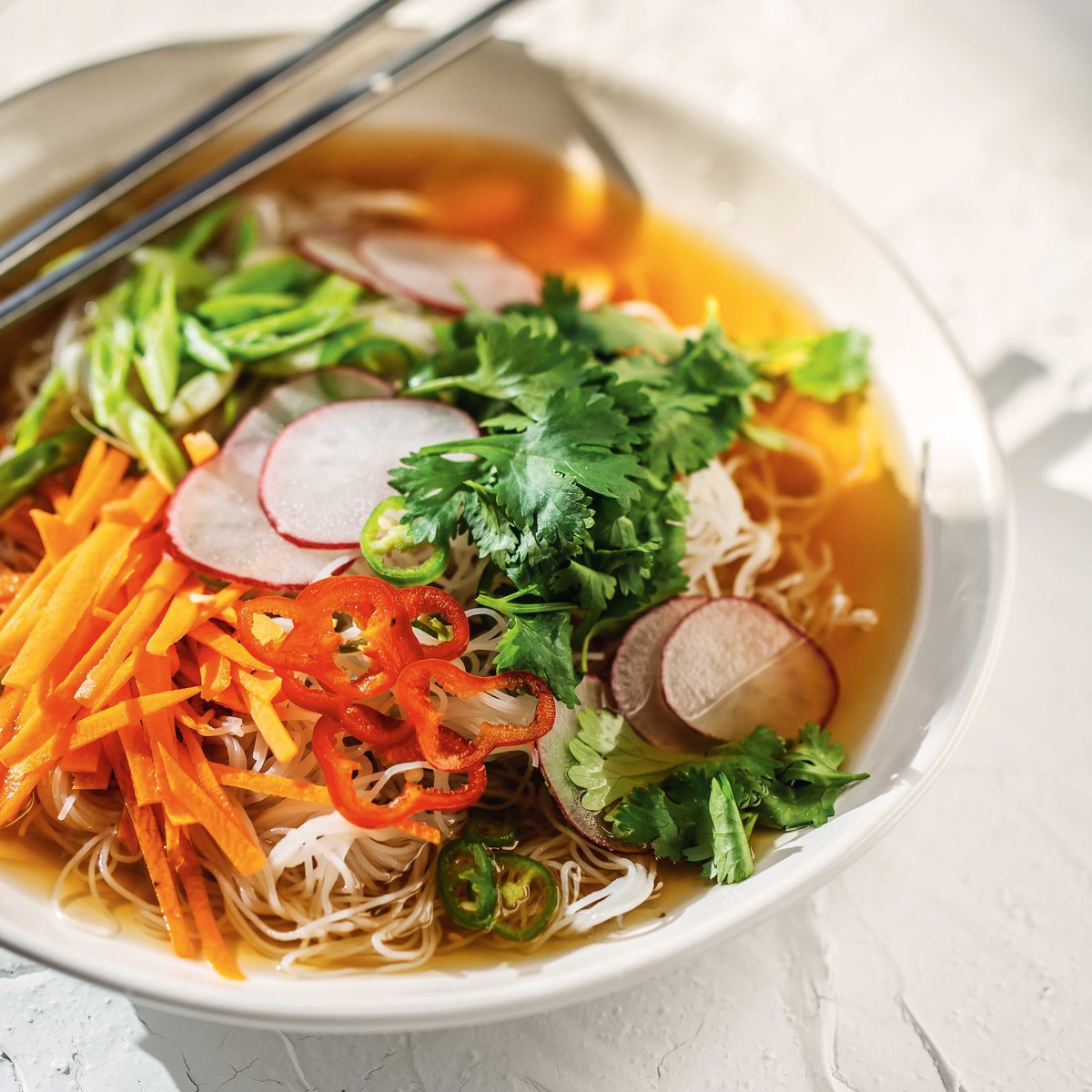 Chilled Vietnamese noodle soup recipe