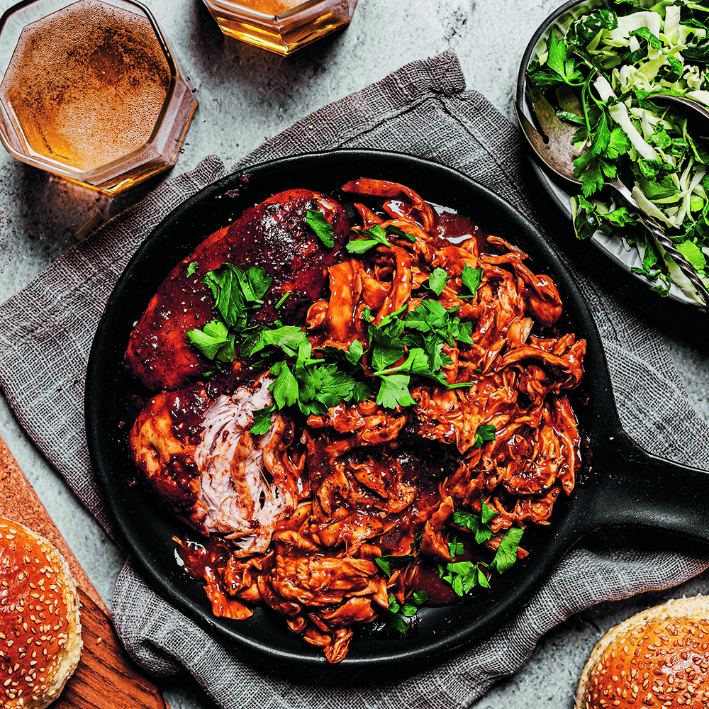 Chipotle and brown sugar pulled chicken