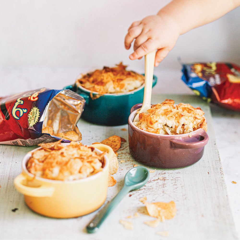 Chips Oman mac and cheese