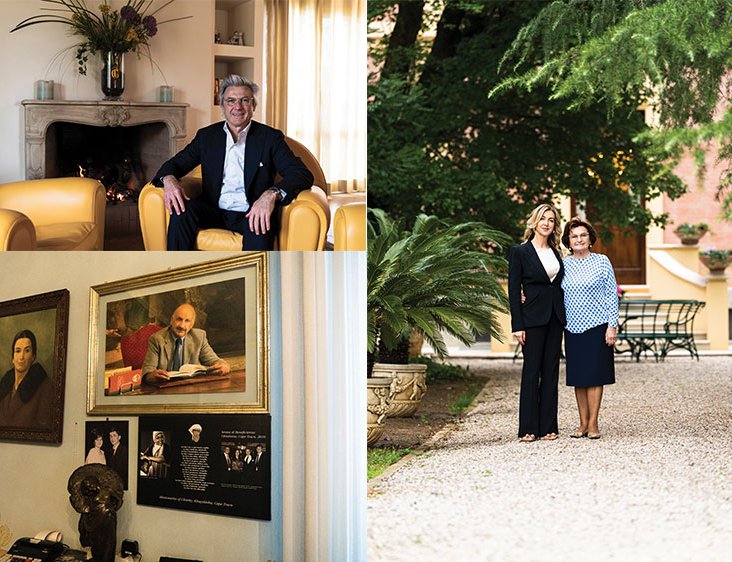 Clockwise from top: Angelo Cremonini | Elisabetta Cremonini with her mother | Portrait of Giuseppe Cremonini