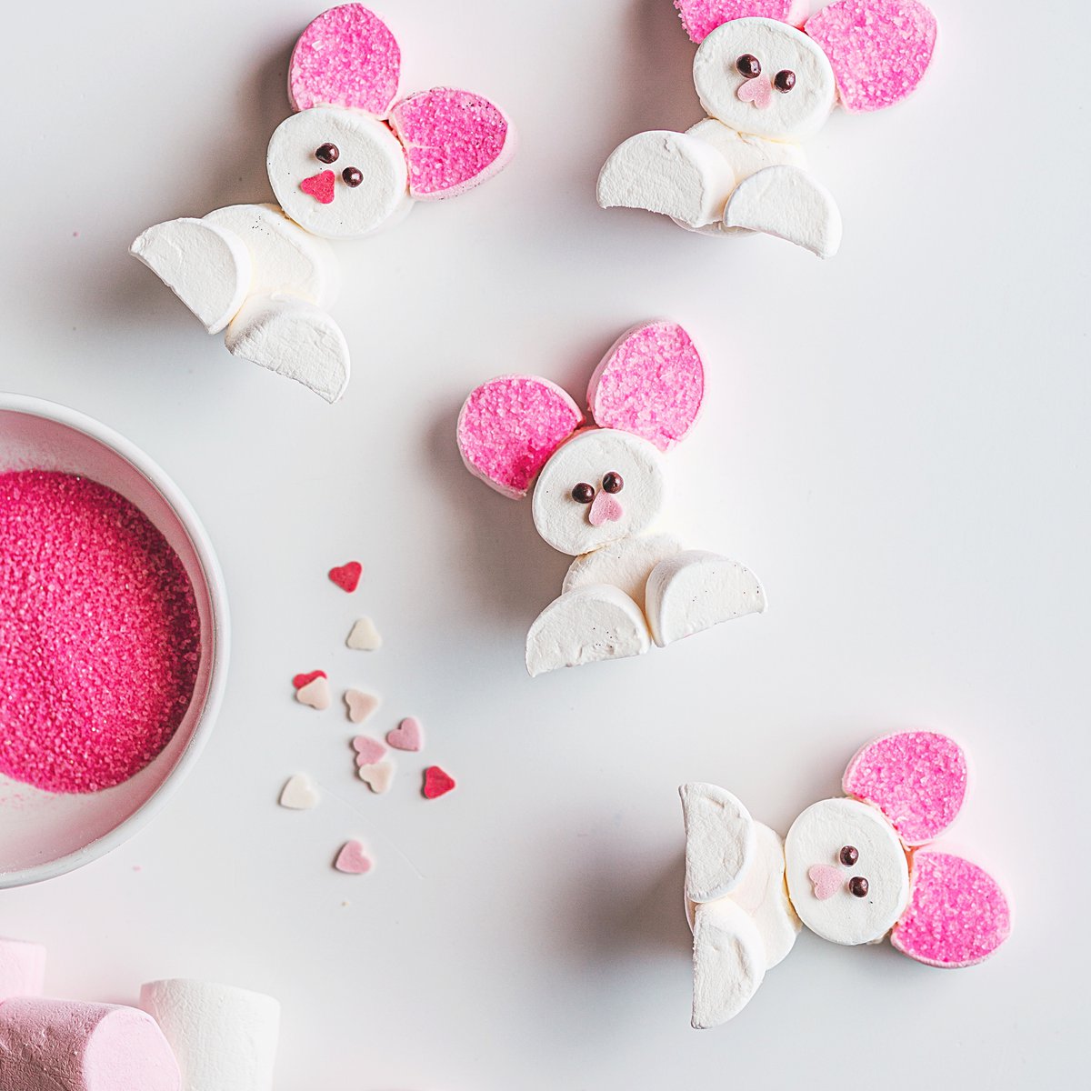 DIY marshmallow bunnies recipe