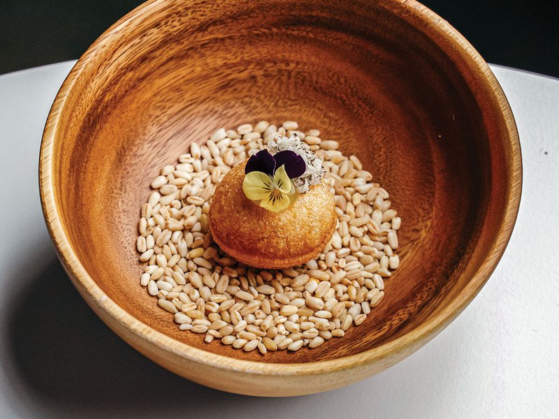 The foie gras puri which is the restaurant’s DNA dish | A5 Tsukune and caviar is a signature item on the menu