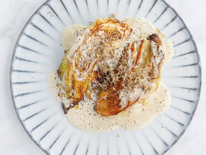 DUO Gastrobar’s young cabbage with black truffle is a must-try dish
