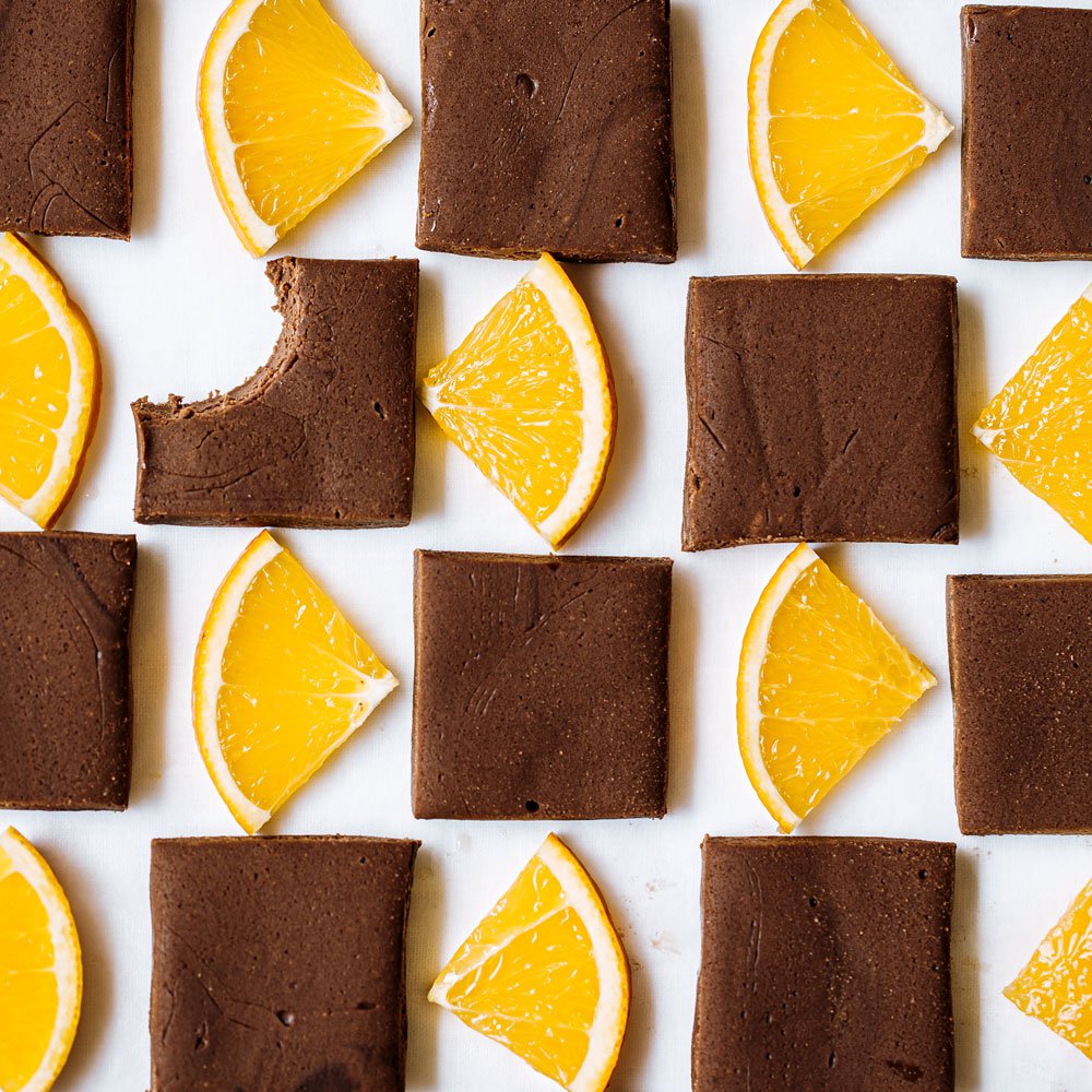 Dark chocolate and orange fudge