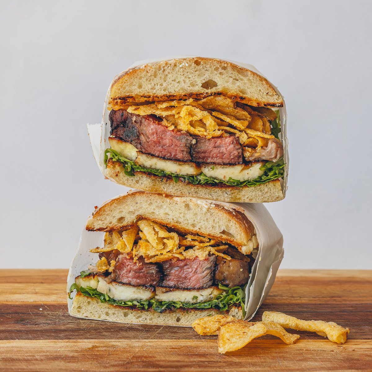 Double jalapeño steak sandwich