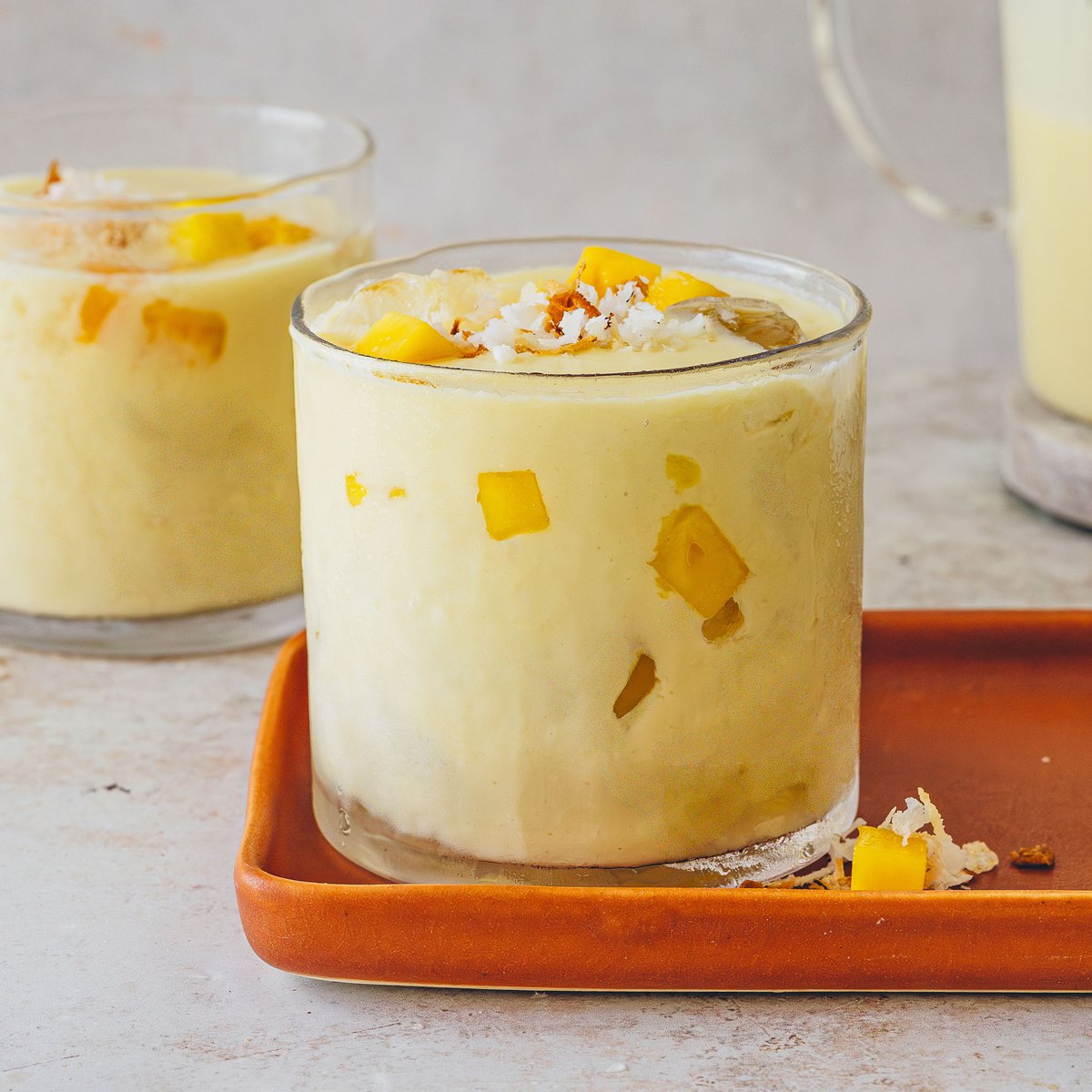 Mango sticky rice horchata