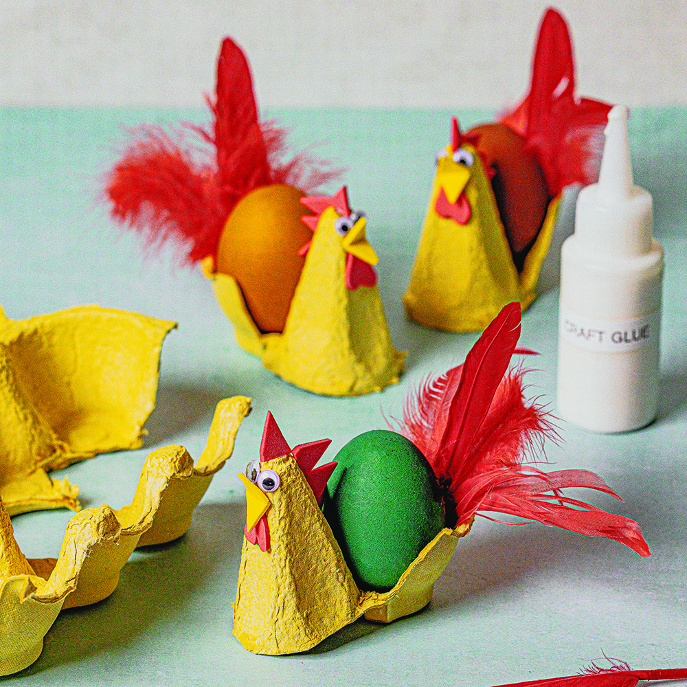Egg carton decorations