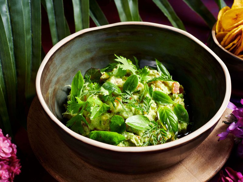 A dish from the ‘Avocado Altar’ section of En Fuego’s menu