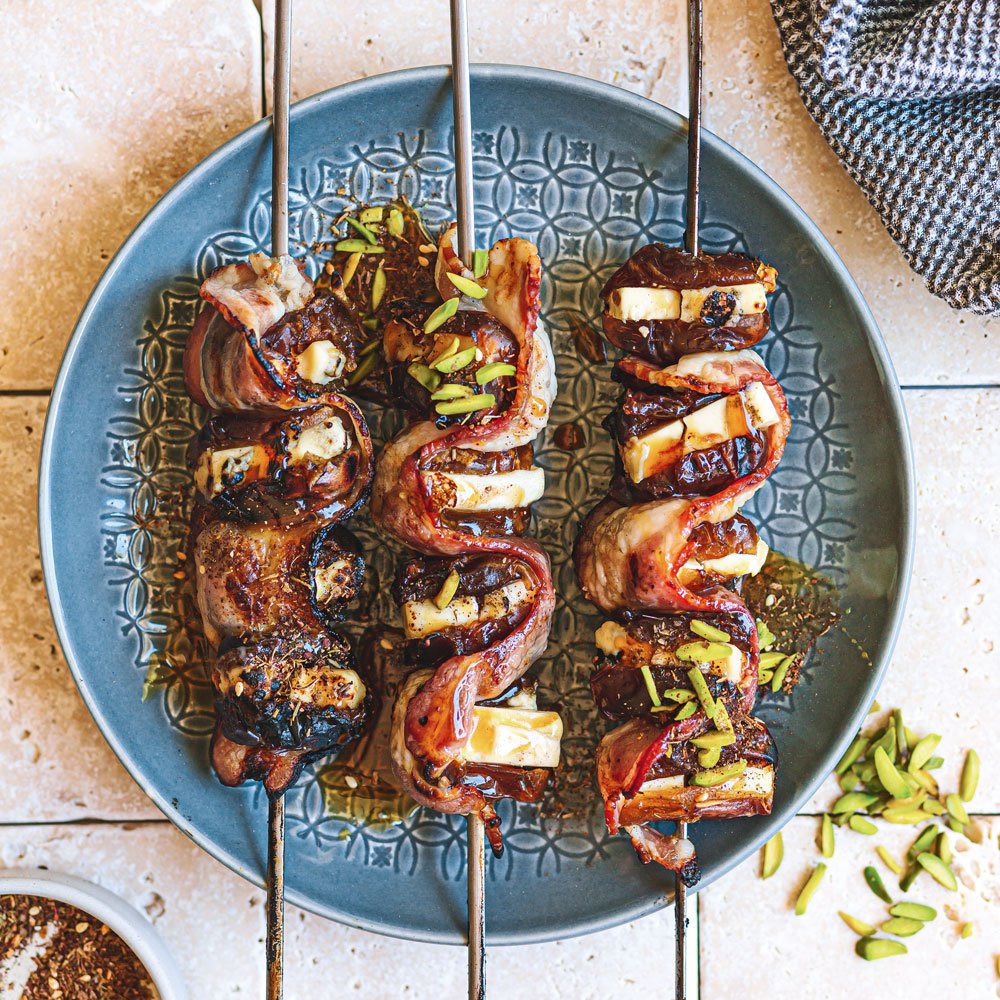 Fetastuffed date skewers recipe Spinneys UAE