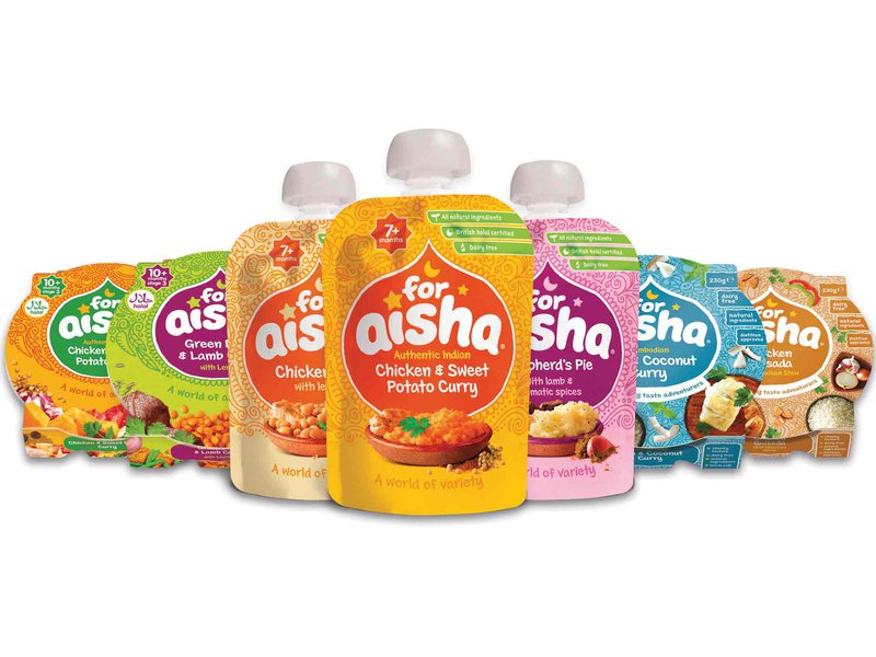 For Aisha has a variety of Halal-certified baby food