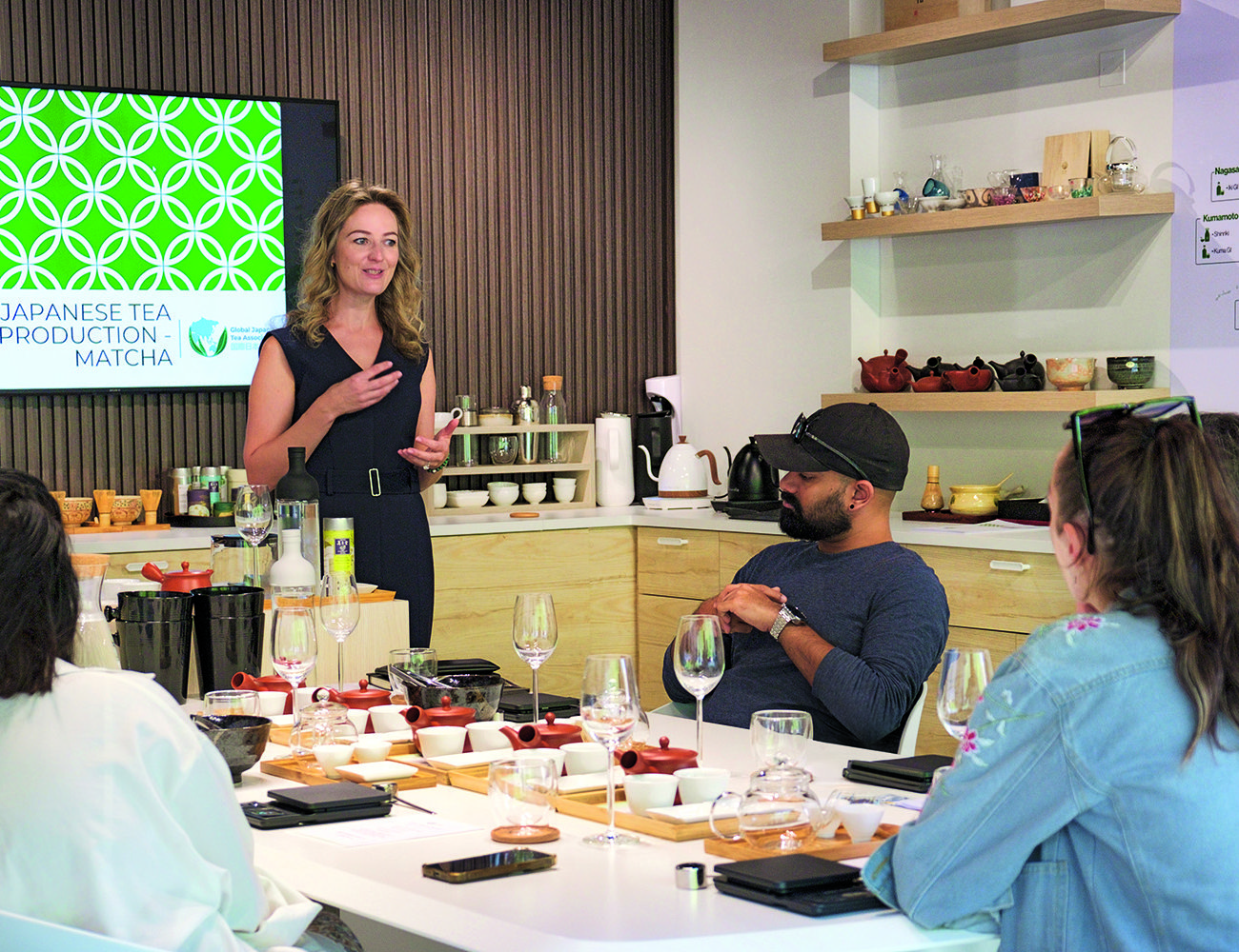 Viktoryia hosts workshops at the Ikigaicha Japanese tea & food boutique in Dubai