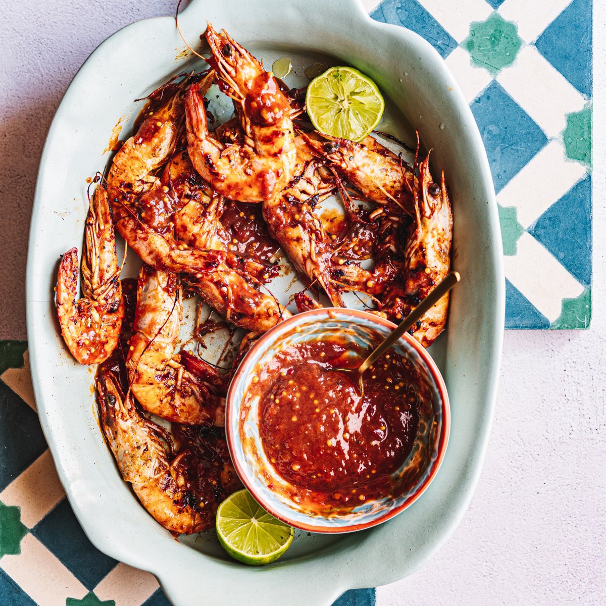 روبيان متبل بالتمرالهندي