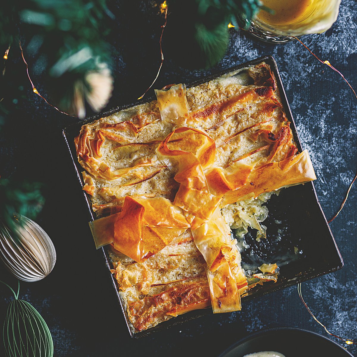 فطيرة فوجي التفاح مع القرفة والكراميل