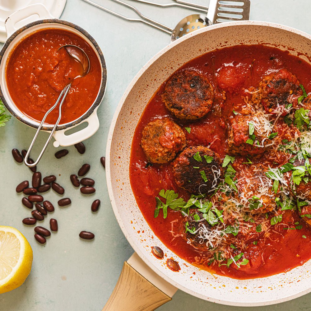 "كرات فاصولياء سوداء" على الطريقة الإيطالية