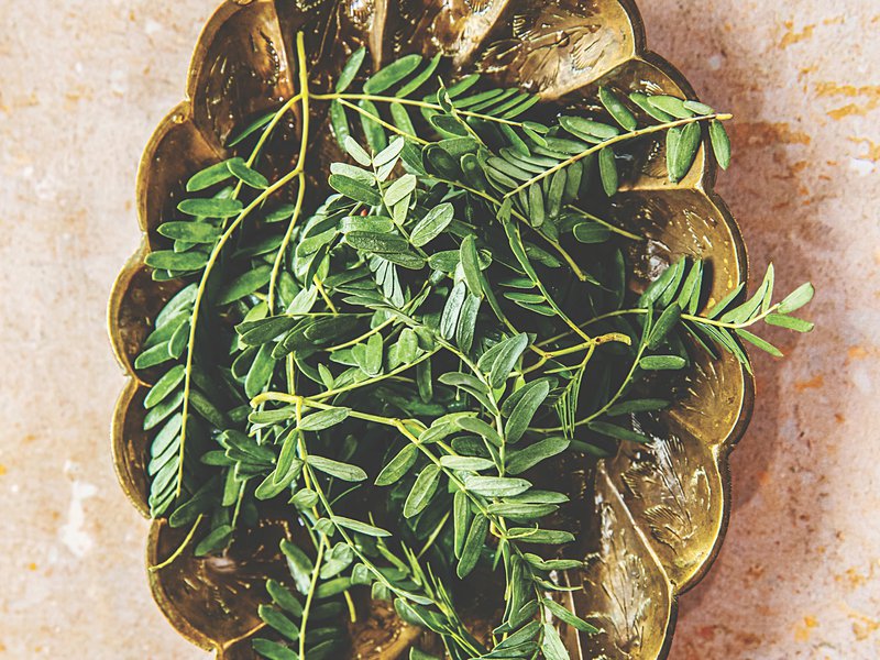 Ghaf leaves add flavour to the ravioli