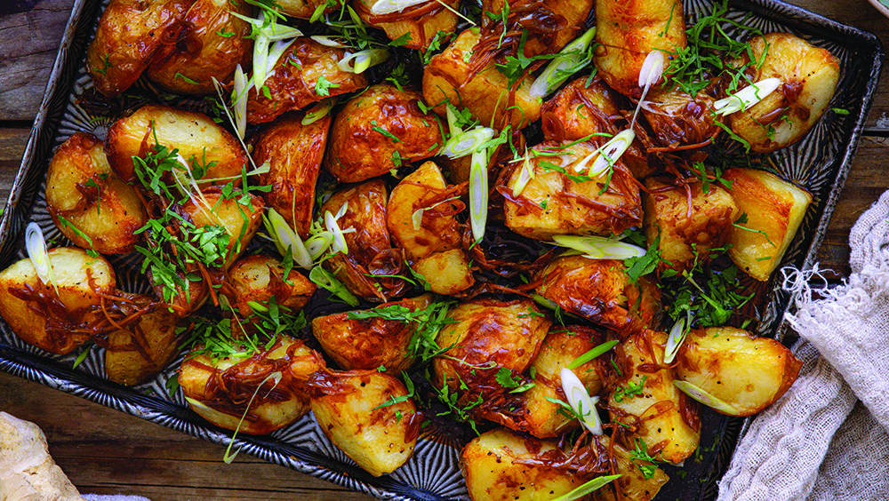 Ginger and soya sauce roasted potatoes recipe - Spinneys UAE