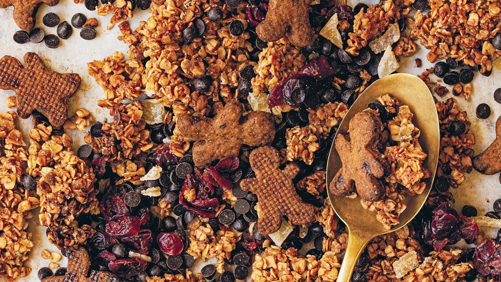 Gingerbread man granola