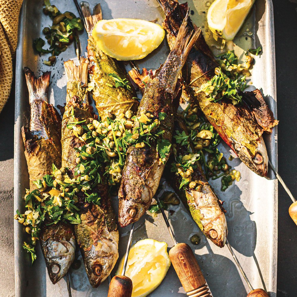 Herby sardines in grape leaves recipe - Spinneys UAE