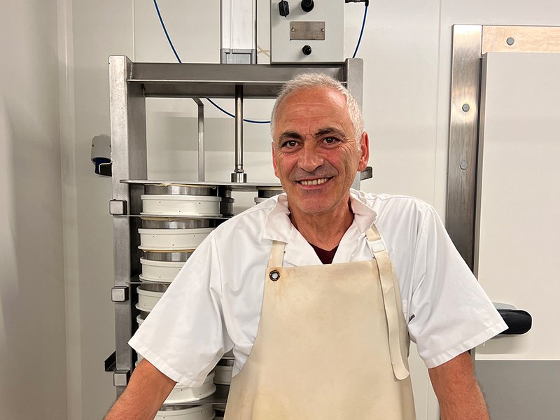 The picturesque village of Rocamadour sits on a cliff | Cyprian Duroux is a fourth-generation cheesemaker | Laguiole is a pressed, uncooked cheese that has been made since the 12th century | Alpine goats at La Borie d’Imbert, a farm renowed for making Rocamadour | Alain Guittard handcrafts Saint-Nectaire cheese | Rinds are washed by hand at Mons Cheese