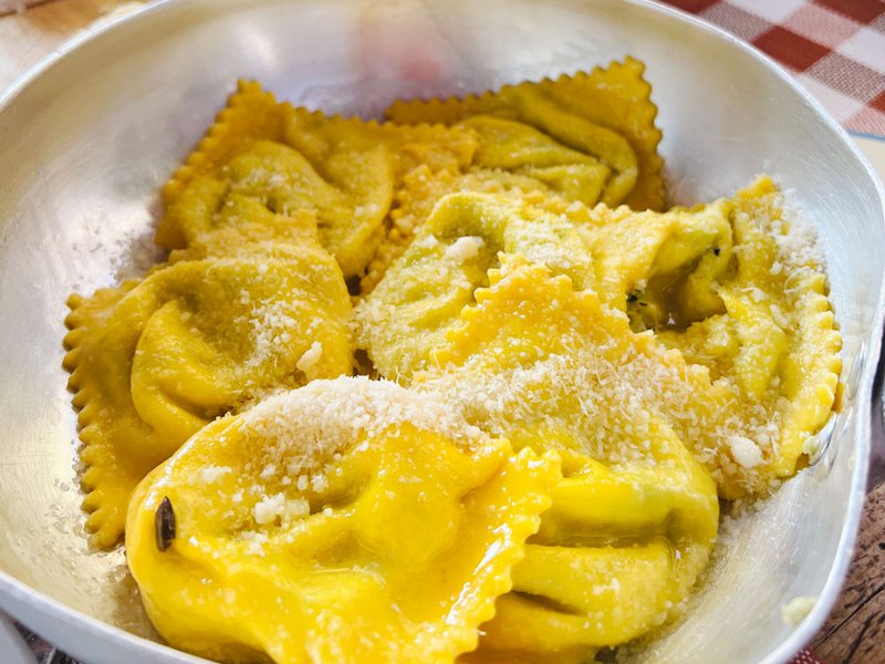 The home-made pasta at Osteria Dei Servi is deliciously comforting | Inkiostro’s team pushes the envelope with its bold menu that showcases Parma’s seasonal and famed produce, including an entire multi-course meal revolving around Parmigiano Reggiano