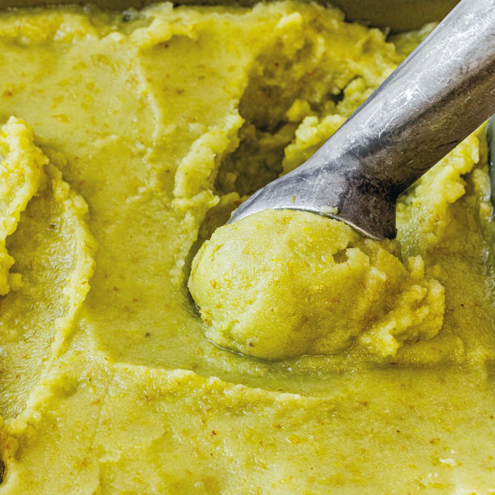 Cotton candy grape sorbet