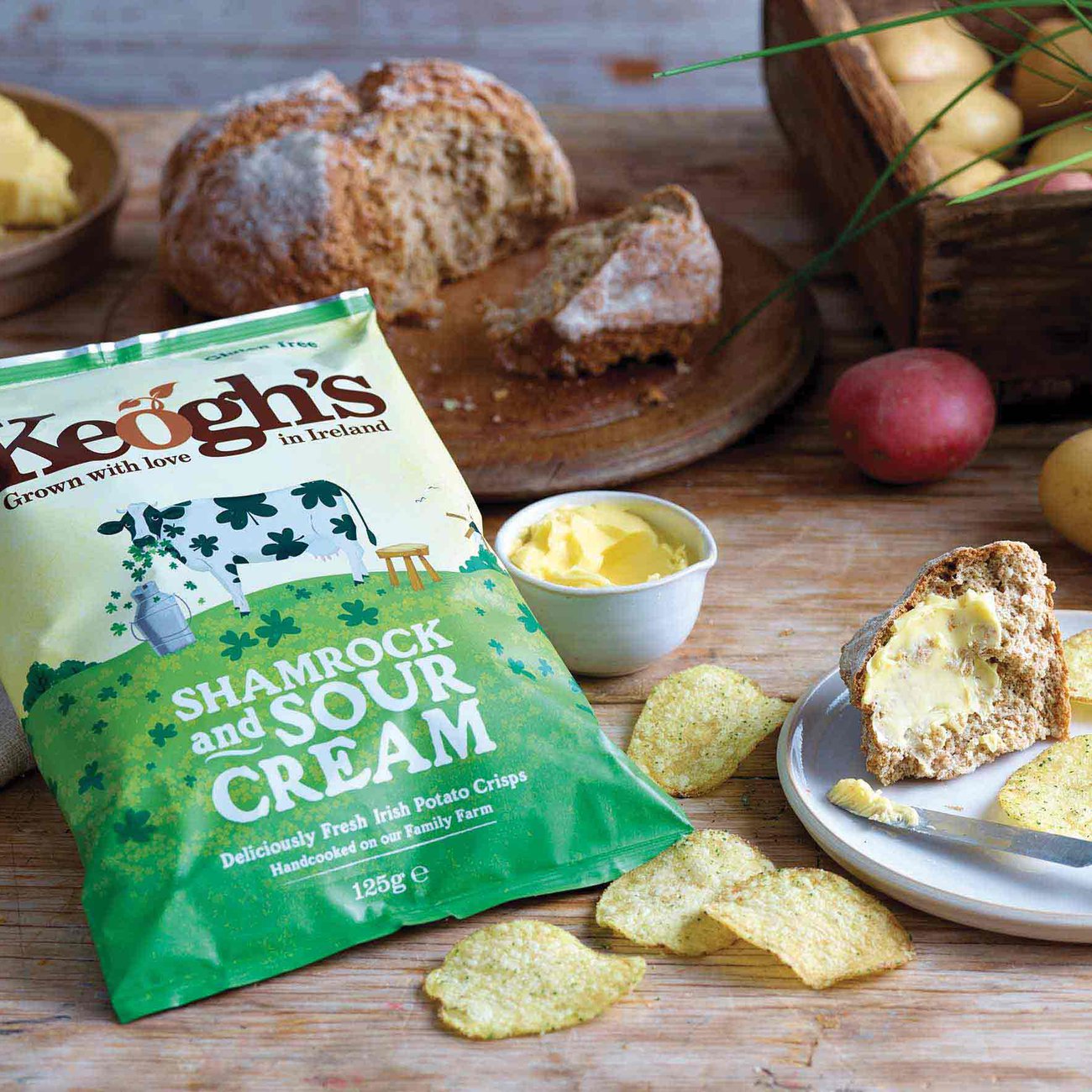 Keogh’s offers a range of natural and gluten-free flavours