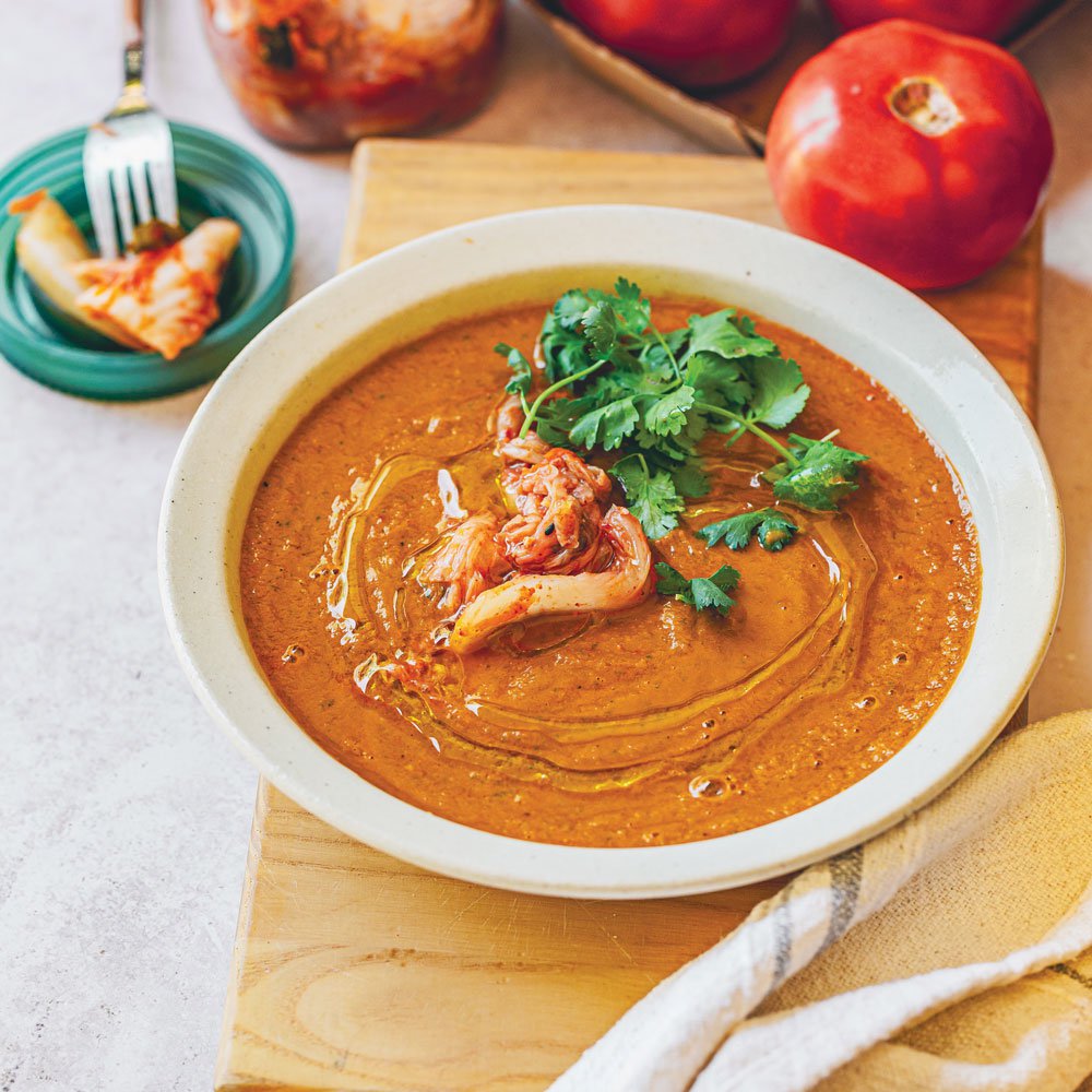 حساء غازباتشو الكيمشي