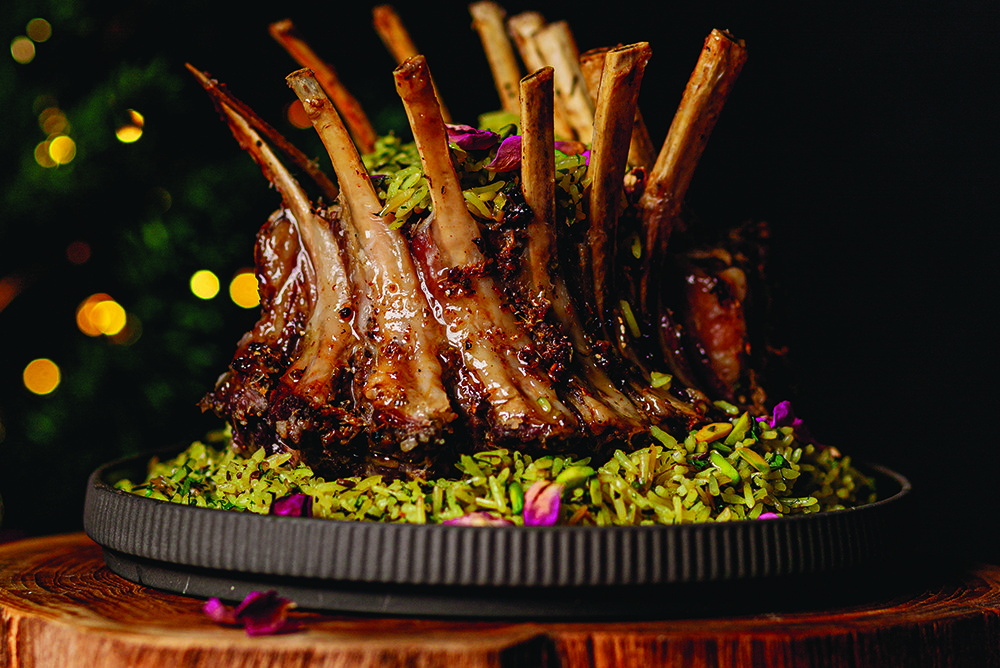 Lamb crown roast with saffron rice pilaf recipe - Spinneys UAE