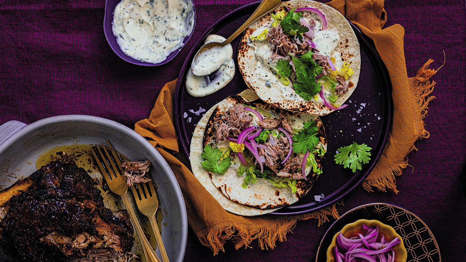 تاكوس كتف لحم الضأن