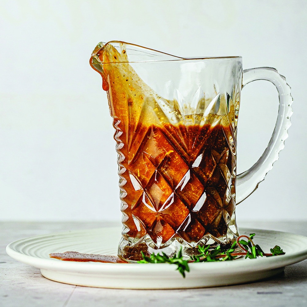 Leek and apple gravy - for duck, chicken or turkey