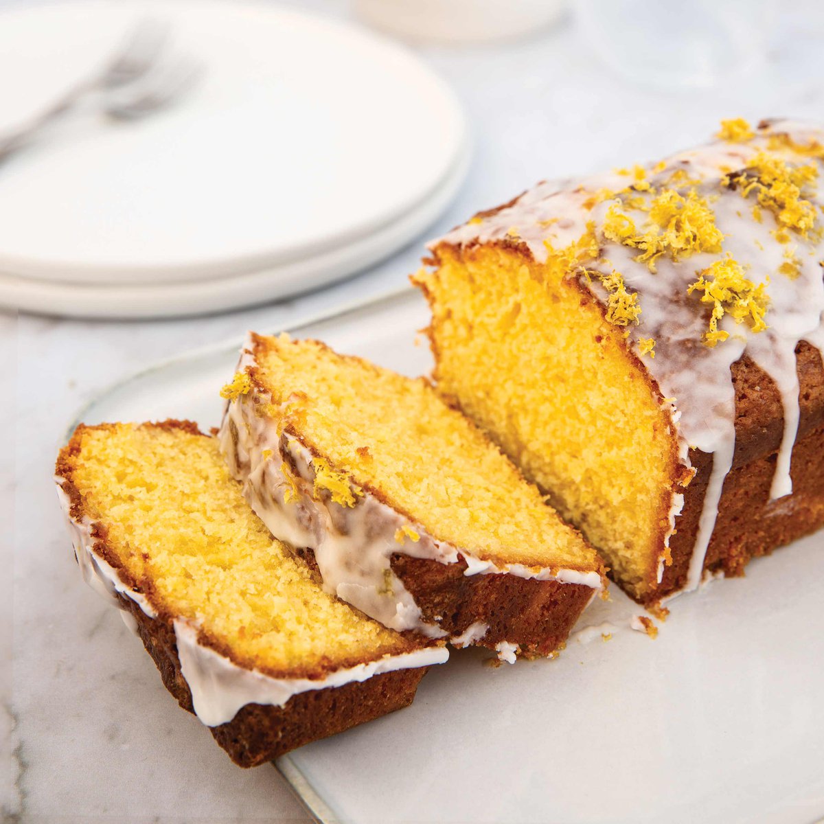 Lemon drizzle loaf cake