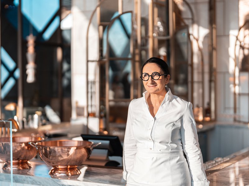 Anne-Sophie Pic is a French chef best known for regaining three Michelin stars for her restaurant, Maison Pic in southeast France | Pic’s signature pasta parcels – les berlingots
