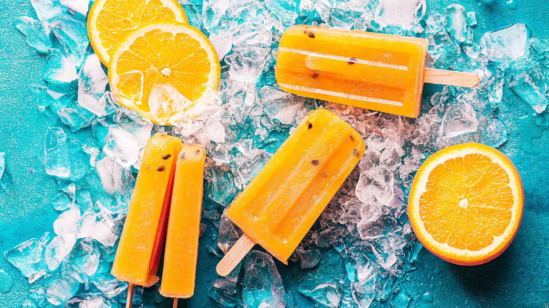 Mixed fruit popsicles