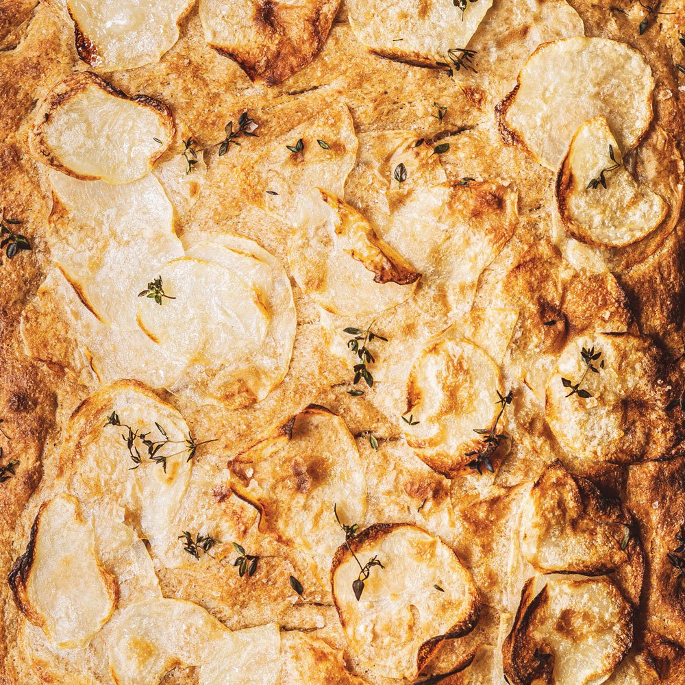 Mashed potato focaccia