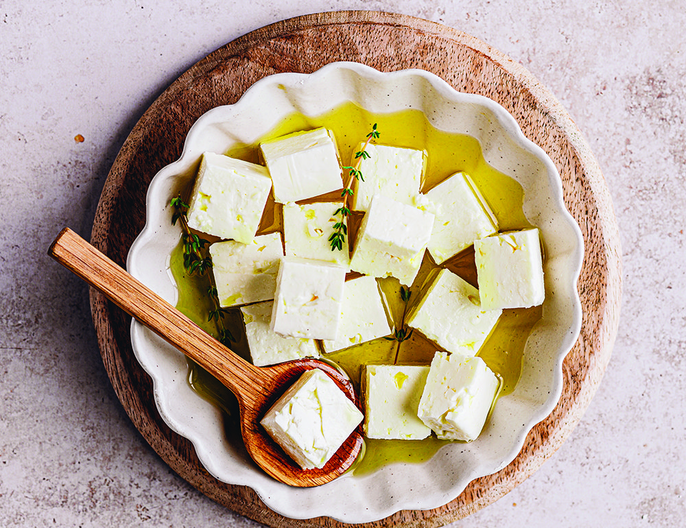 Our barrel-aged feta is made to a traditional recipe