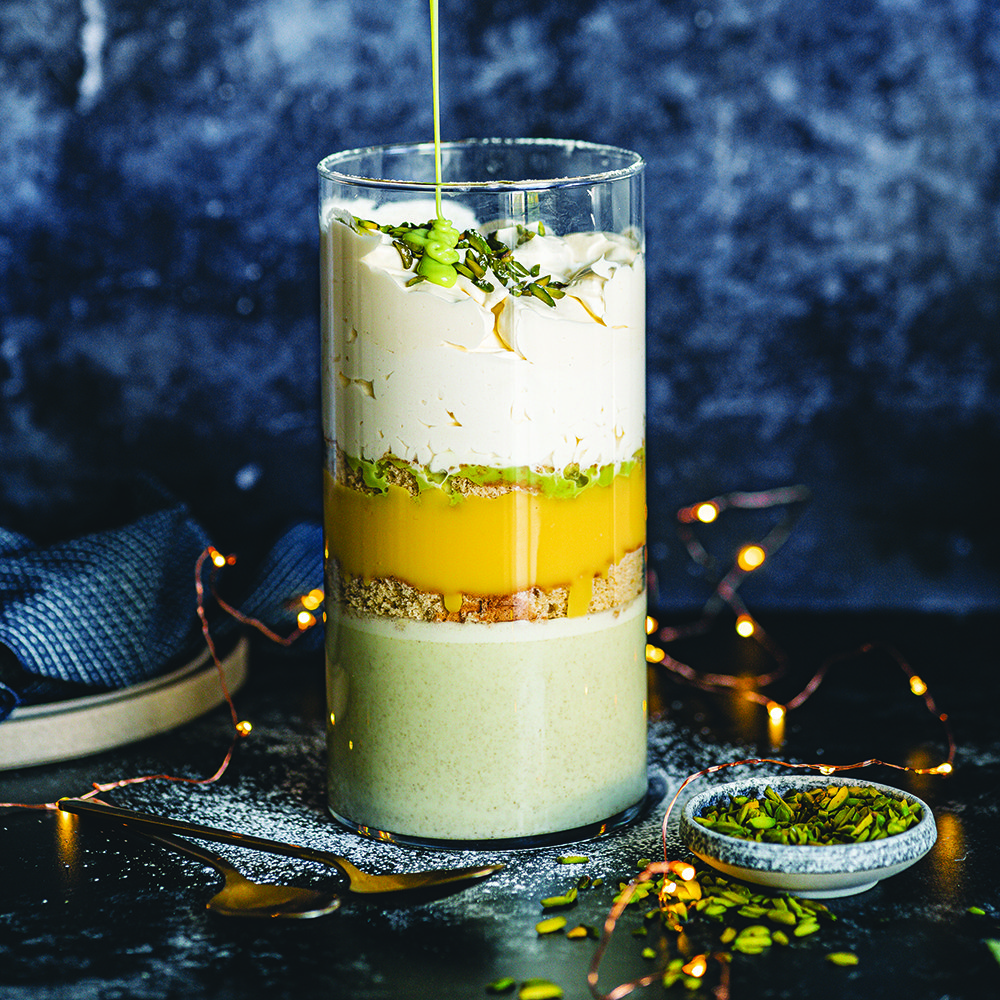 Nestlé® pistachio trifle