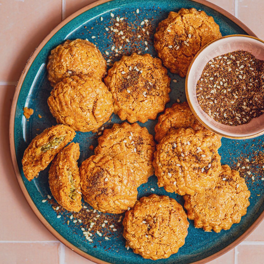 Olive and za’atar ma’amoul