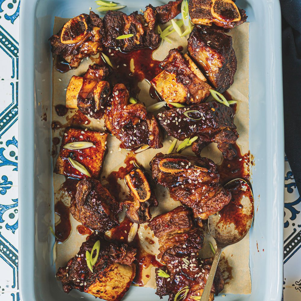 Oven-grilled Korean short ribs