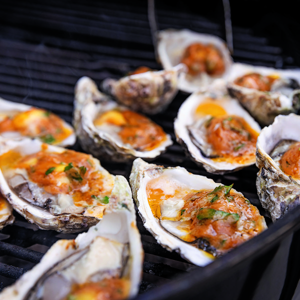 Oysters with miso butter